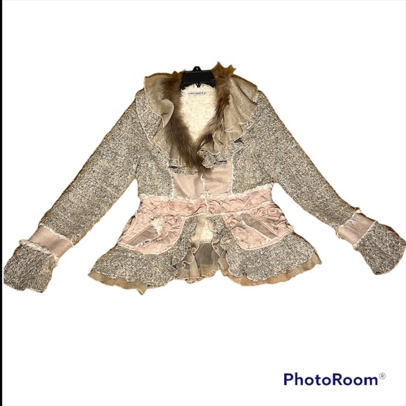 PASSION CONCEPTS Romantic Boho Blazer sz S - Picture 1 of 6